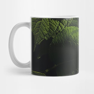 Dark Green Leaves Mug